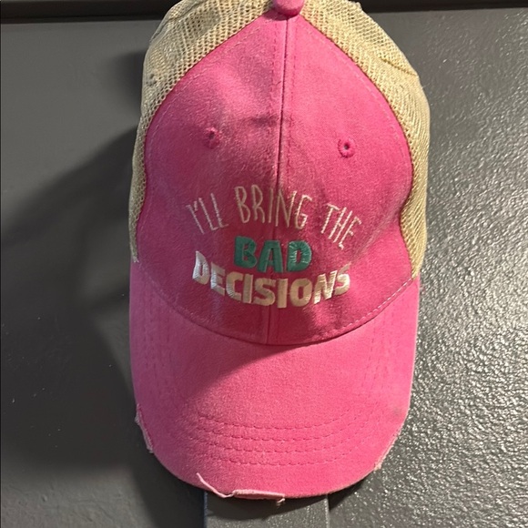 Adams Pink and Tan Women's Hat - Picture 1 of 8